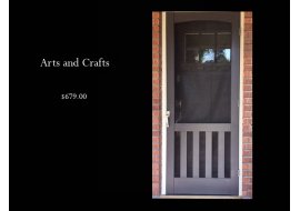 Arts & Crafts Screen Door $679.00 Photo