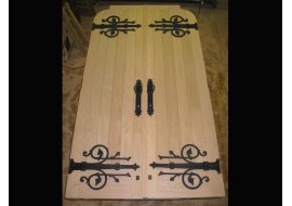 Cathedral Door on the Bench Cathedral Door on the Bench Photo