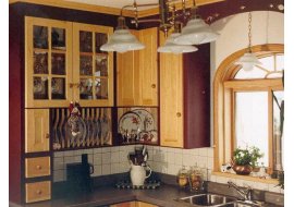 painted cabinets, natural doors! painted cabinets, natural doors! Photo