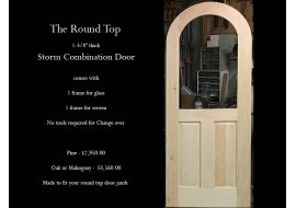 Round Top Storm Combination Door Round Top Storm Combination Door Photo