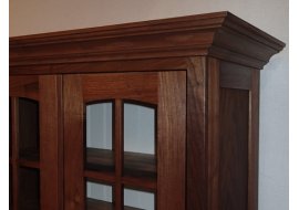 Walnut Crown Molding Detail Walnut Crown Molding Detail Photo