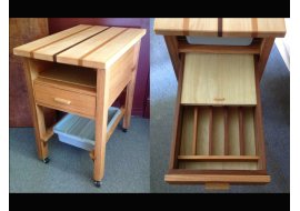 kitchen Cart, cutlery Drw, bus trays kitchen Cart, cutlery Drw, bus trays Photo