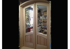 Arched Front Door in the Shop Arched Front Door in the Shop Photo