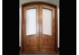 Arched Front Door before Shipping Arched Front Door before Shipping Photo