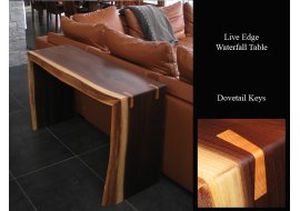 Black Walnut Waterfall Tables Black Walnut Waterfall Tables Photo