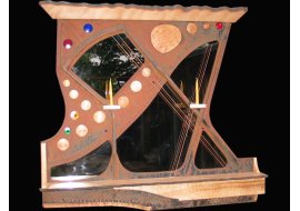 Mantel Mirror from Piano Frame Mantel Mirror from Piano Frame Photo