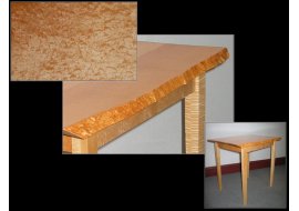 Live Edge Table of Blistered maple Live Edge Table of Blistered maple Photo